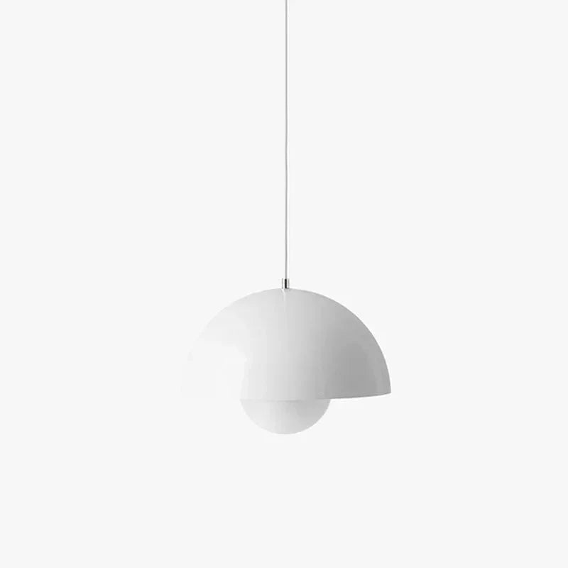 Minimalistyczna lampa sufitowa LED o kulistym kształcie