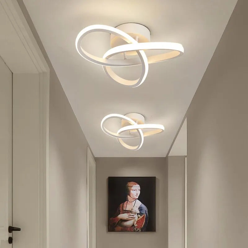 Nowoczesna lampa sufitowa LED geometryczny wzór