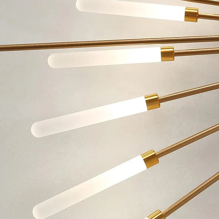 Nowoczesna lampa sufitowa promienie słońca