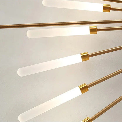 Nowoczesna lampa sufitowa promienie słońca