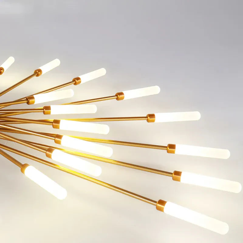 Nowoczesna lampa sufitowa promienie słońca